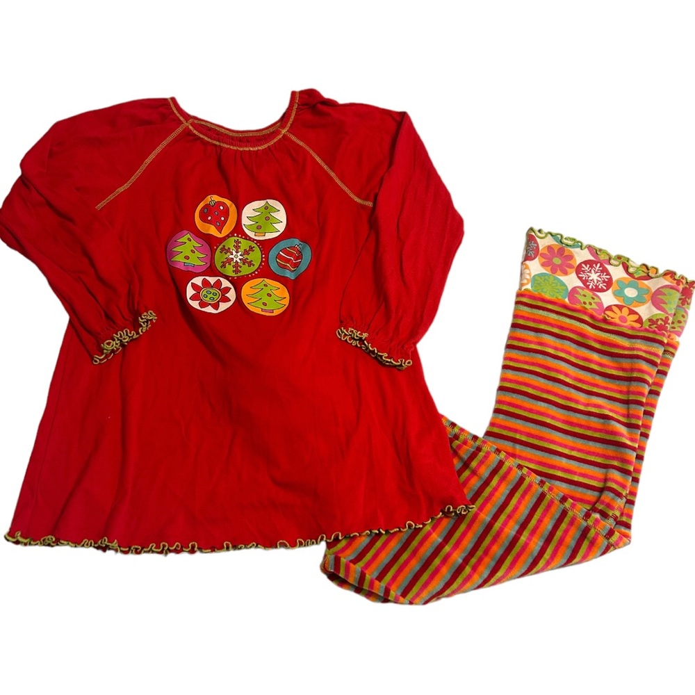 Mis Tee V-us holiday matching pajama lounge set size 10